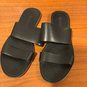 Madewell boardwalk double strap sandals slide • Size 7.5